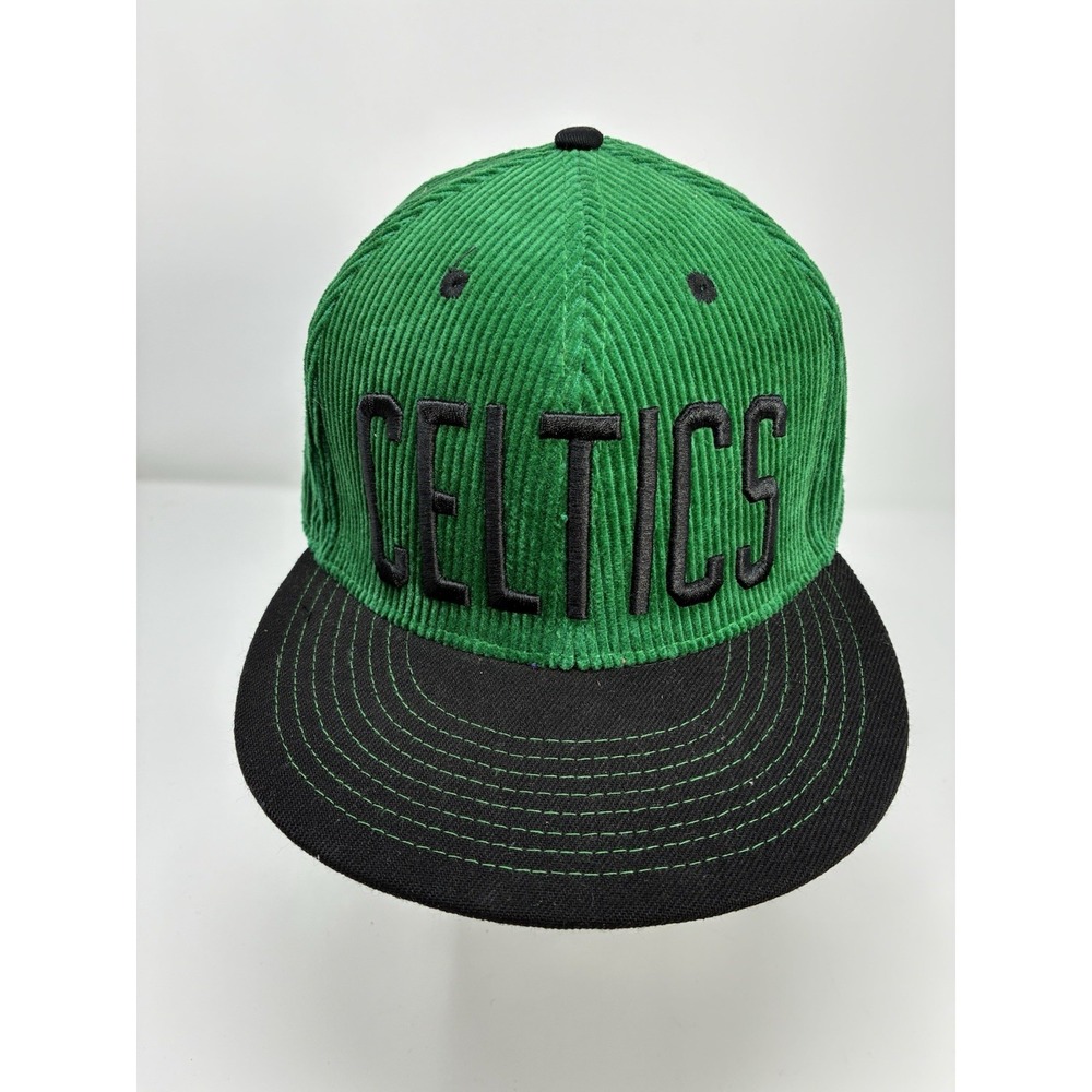 Ultra Game Boston Celtics Caps Embroidered Green Corduroy Snapback Hat NBA Champ